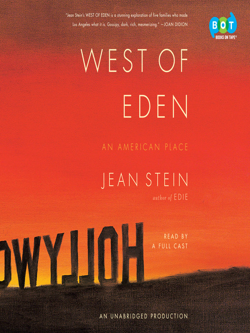 Title details for West of Eden by Jean Stein - Wait list